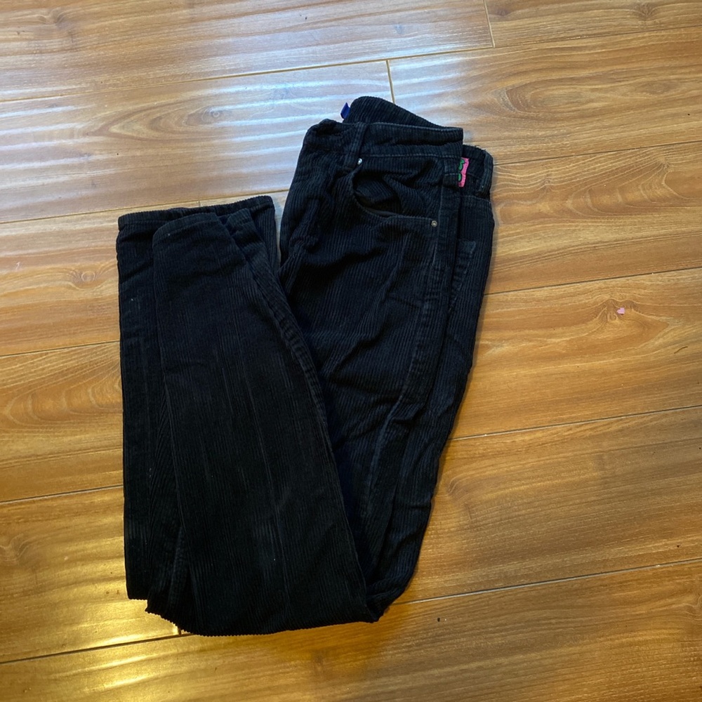 Black corduroy empyre pants